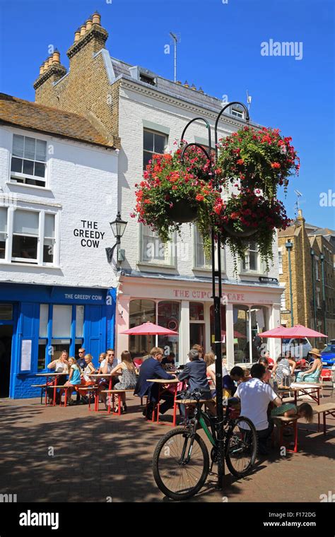 Cafes In Market Place On A Summer S Day In The Old Town In Trendy