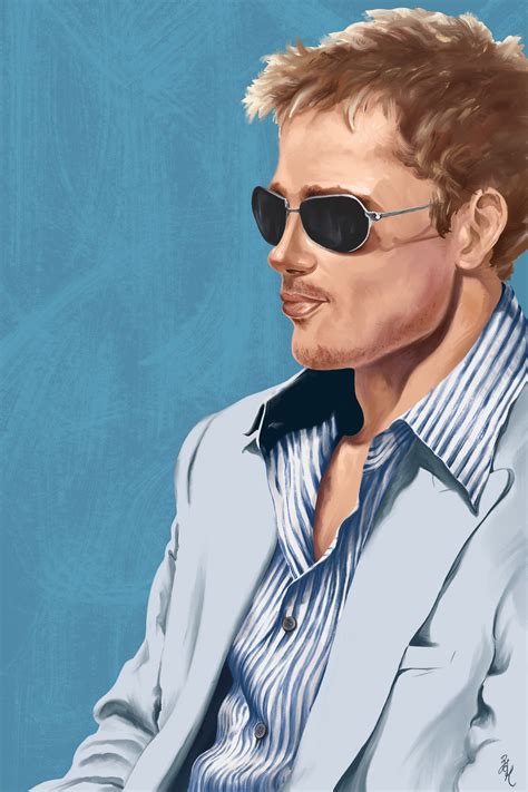 Fictional Style Hero Rusty Ryan Played By Brad Pitt In The Oceans