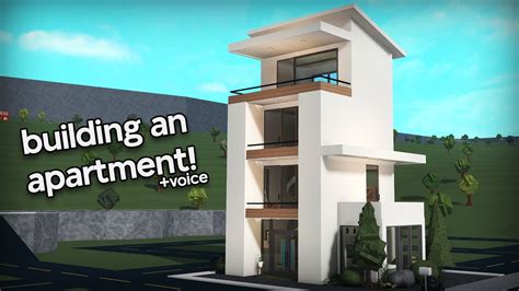 Building An Apartment In My Bloxburg Town Youtube