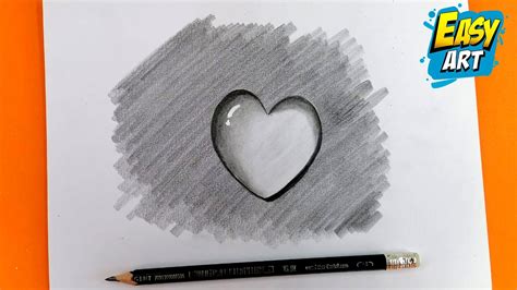 🟥 Dibujos 3D - Como Dibujar un CORAZON en 3D a lapiz - How to Draw 3D ...