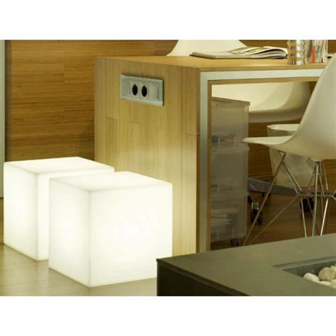 Cube Lumineux Int Rieur Ext Rieur Cuby Cm Alimentation Lectrique