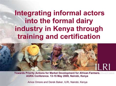 Integrating Informal Actors Into The Formal Dairy Industry In Kenya