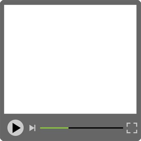 Download Blank Video Player Screen With Play Button Frames Online