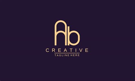 Creative Letter ab logo design, Modern AB Logo. 21629578 Vector Art at ...