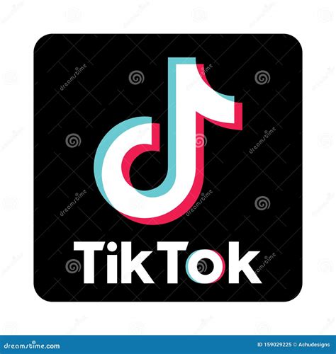 TikTok Logo. Editorial Vector Isolated On Transparent Background ...