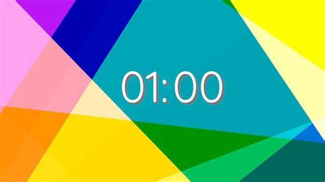 1 Minute Countdown Timer | Music | Fun | Colors [Video]