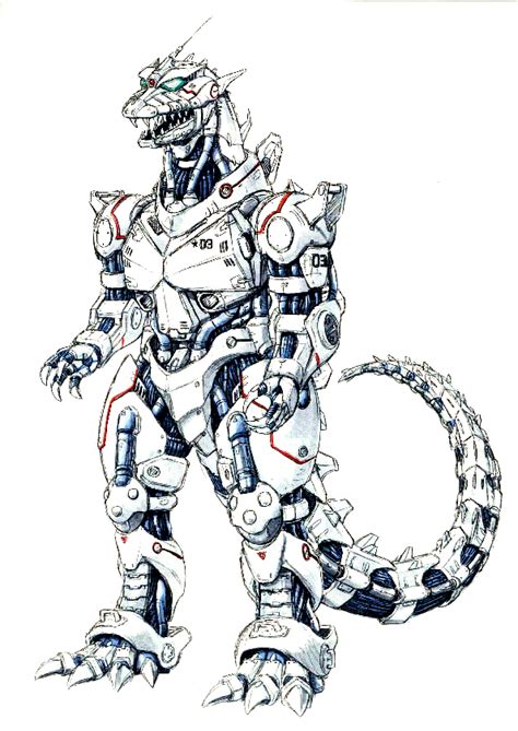 Mechagodzilla 2 Concept Art Free Teapot Cross Stitch Patterns