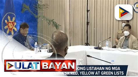 Iatf Naglabas Ng Bagong Listahan Ng Mga Bansang Kasama Sa Red Yellow