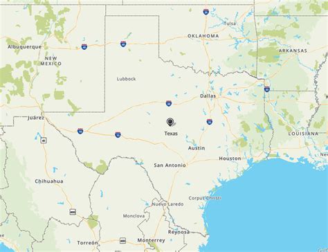 Tx Map With Cities