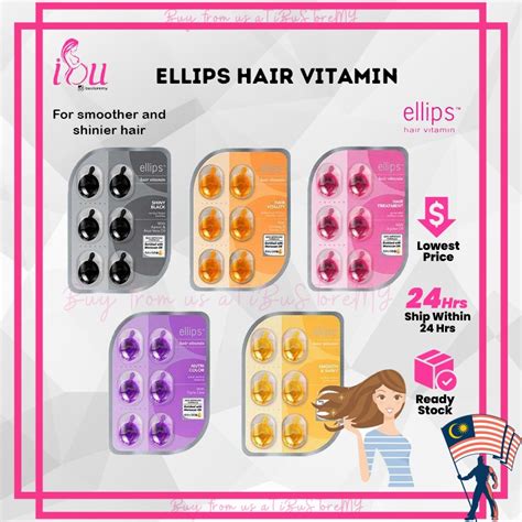 Ellips Serum Hair Vitamin Hair Treatment Keratin Rambut Nutri Color