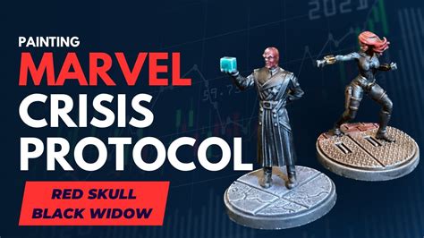 Painting Marvel Crisis Protocol Miniatures Red Skull And Black Widow