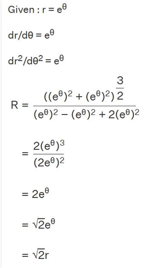 Radius Of Curvature Formula