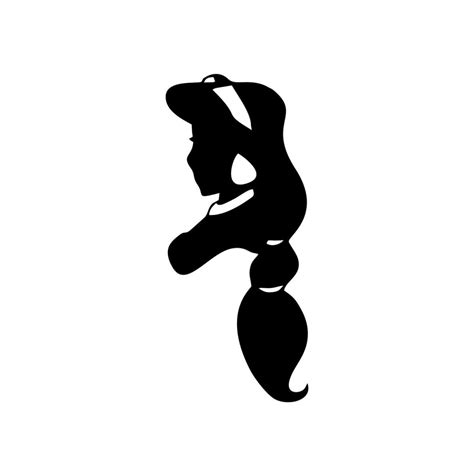 Disney Princess Jasmine Head Silhouette Vector Svg Inspire Uplift