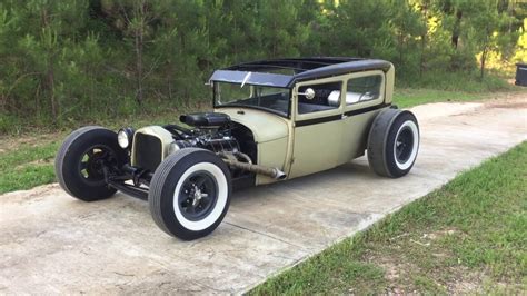 1929 Ford Model A Tudor Sedan Chopped Hot Rod Rat Rod For Sale Youtube