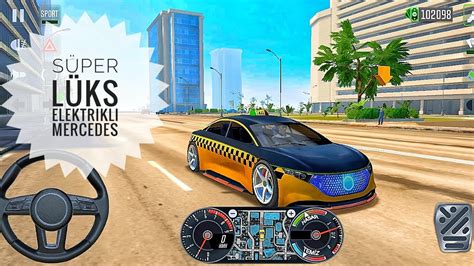 Taxi sim 2022 Lüks Elektrikli Mercedes Taksi YouTube