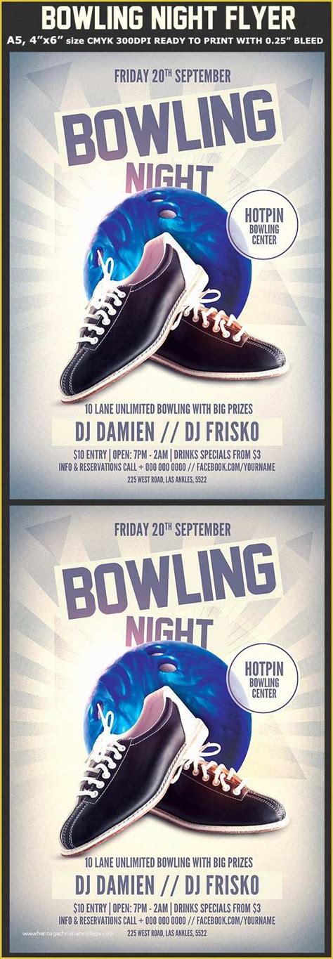 Bowling Flyer Template Free Of 23 Bowling Flyer Psd Vector Eps 