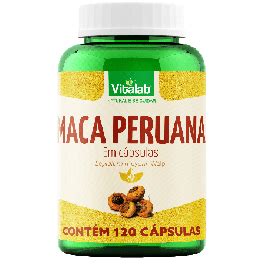 Maca Peruana Vitalab 500mg 120 Cápsulas Sinete Drogaria e Manipulação