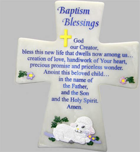 Baptism Blessings Marble Cross Our Daily Bread Catholic Ts