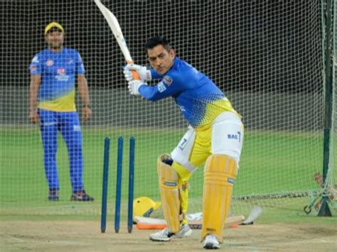 Watch Vintage Dhoni On Display As Csk Captain Hits Massive Six Ahead