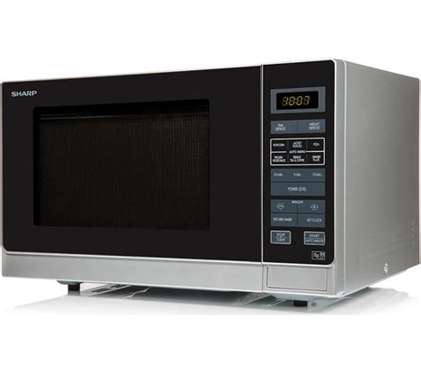 SHARP R372SLM Compact Solo Microwave Silver Fast Delivery Currysie