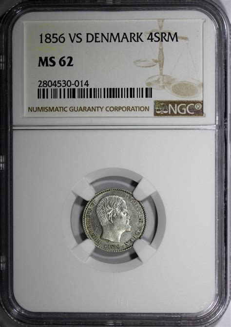 Skilling Rigsmont Denmark Frederik Vii Silver Vs Ngc Ms Km