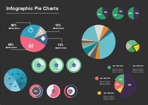 Free Infographic Pie Charts Template