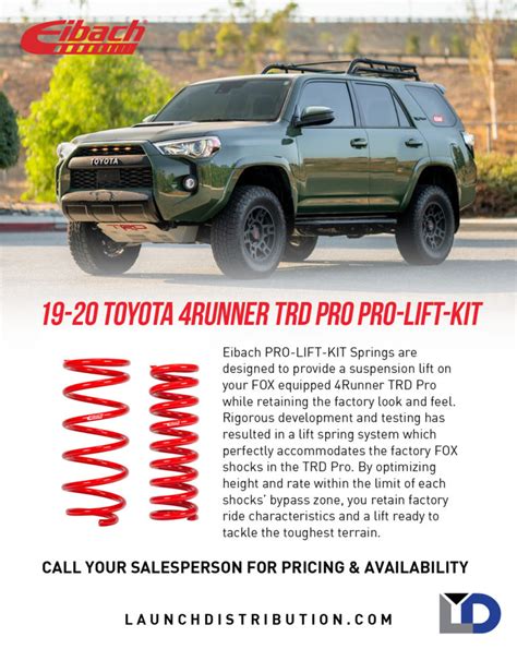 Eibach PRO LIFT KIT For 4Runner TRD Pro Launch Distribution