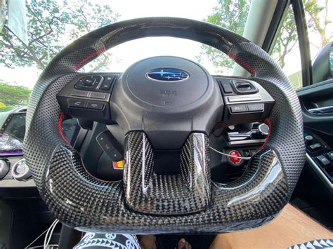 Subaru Forester SJ SJG Carbon Fibre Steering Wheel Carbon Fiber Car