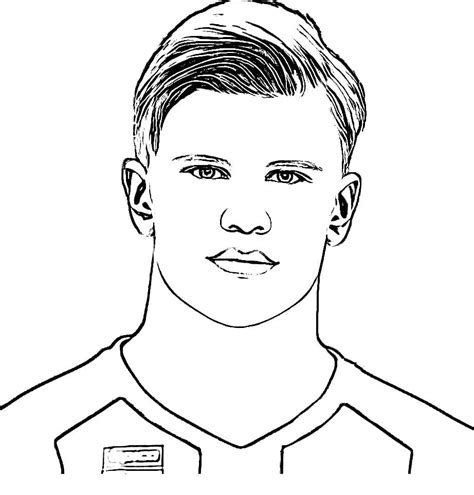 Dibujos De Erling Haaland Manchester City Para Colorear Para Colorear