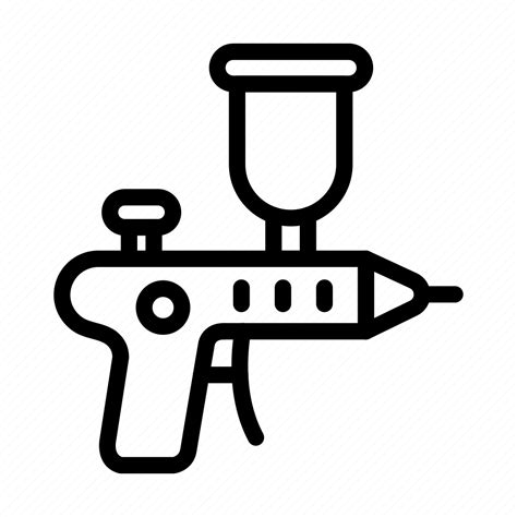 Spray Paint Gun Car Paint Spray Gun Car Repair Car Painting Icon