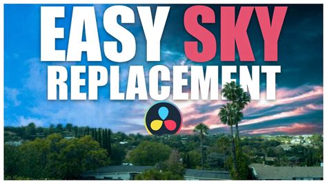 Easy Sky Replacement In Davinci Resolve Youtube