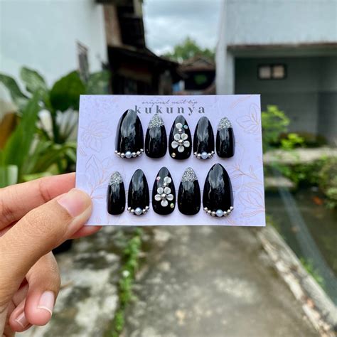 Jual Fake Nails Kuku Palsu Wedding Nude Nails Kuku Tunangan