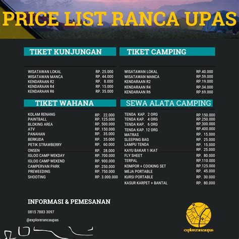 Camping Ground Ranca Upas Ciwidey Ranca Upas