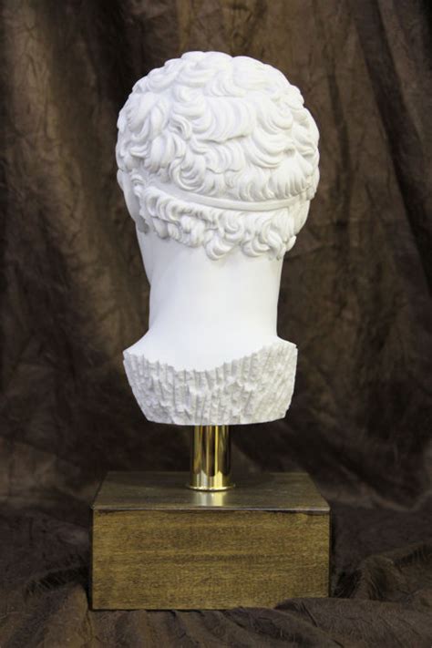 Head of Olympia Hermes on Base Bust Statue