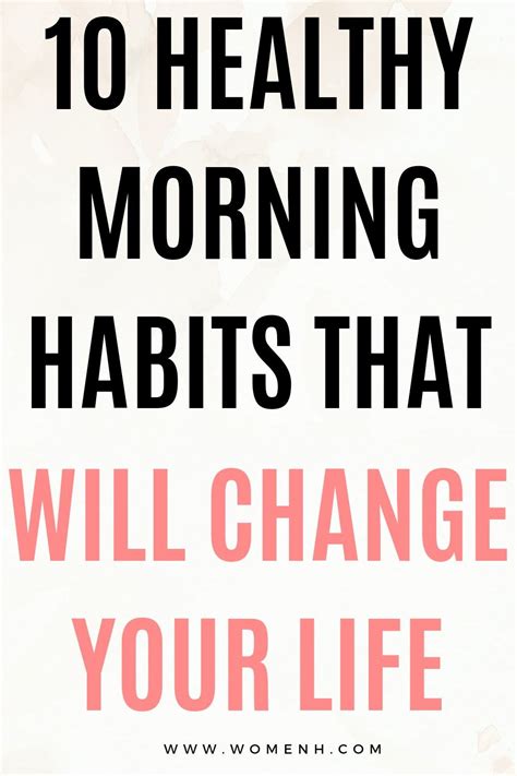 10 Healthy Habits For Your Morning Routine Artofit