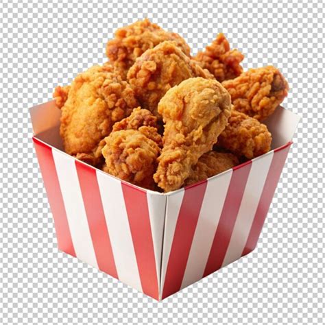 Crispy Kentucky Fried Chicken In Box Premium Ai Generated Psd