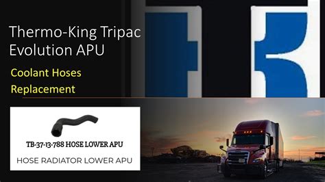 Thermo King Tripac Apu Coolant Hoses Youtube