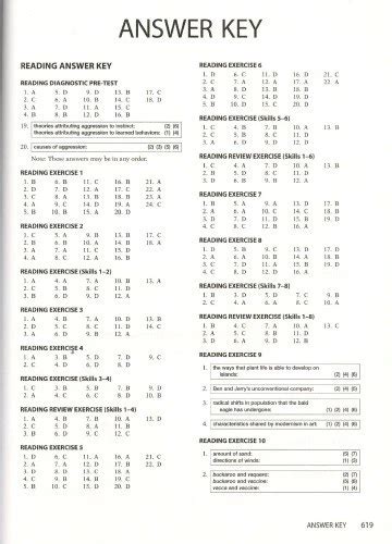 Answer Key For Longman Toefl Ibt