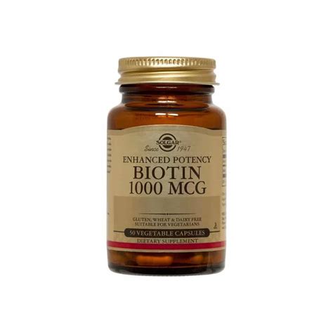 Solgar Biotin 1000 mcg 50 Kapsül TheLifeCoShop