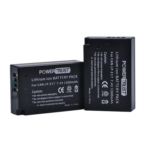 Powertrust 1300mah Lp E17 Lpe17 Lp E17 Lithium Ion Battery For Canon