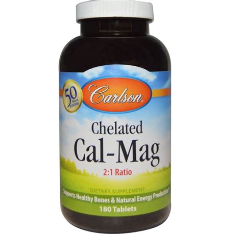 Buy Carlson Labs Chelated Cal Mag Tablets Cal Mag