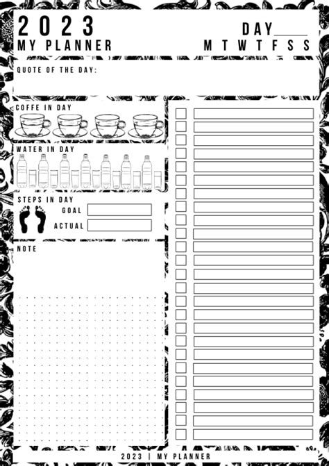 Daily Planner Journal To Do Bullet Journal Template Postermywall