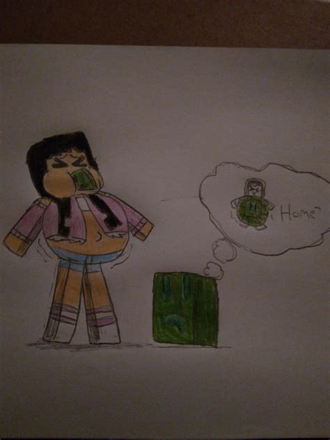 Minecraft Aphmau Gets Filled With Slime By Inkcody2004 On Deviantart