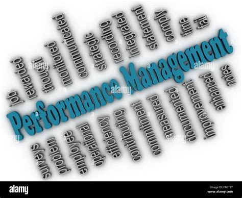 3d Imagen Performance Management Concept Word Cloud Background Stock