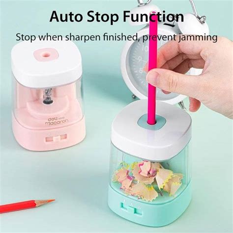 Deli Eh500 Macaron Electric Rotary Pencil Sharpener