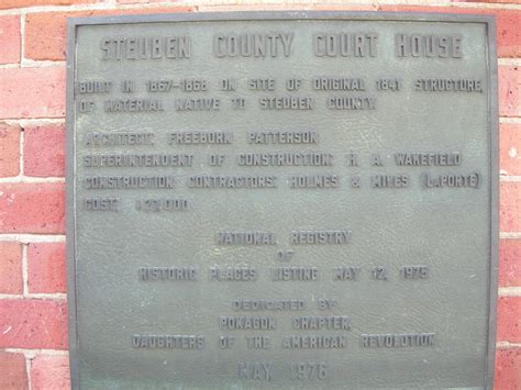 Steuben County Courthouse Historic Marker A Photo On Flickriver