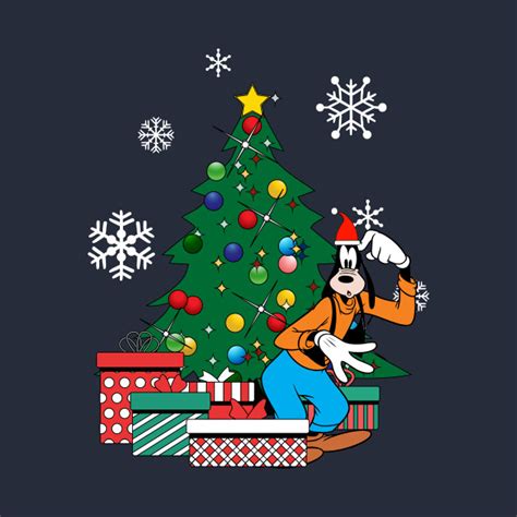 Goofy Around The Christmas Tree - Goofy - T-Shirt | TeePublic