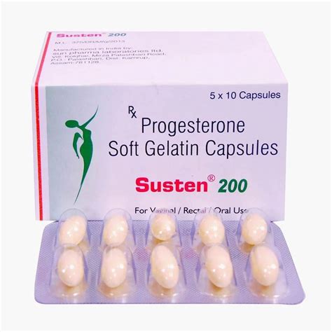 Progesterone Soft Gelatin Capsule Strength 200 Mg Packaging Size 5 X 10 Capsules At Rs 371