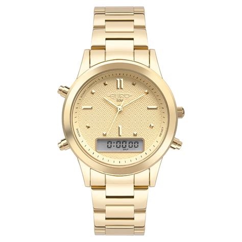 Rel Gio Euro Feminino Fashion Fit Sporty Dourado Eubj Ac D Dourado