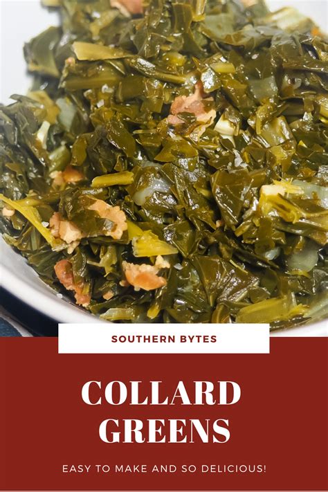 Southern Style Collard Greens Greens Recipe Collard Greens Recipe Easy Collard Greens Recipe